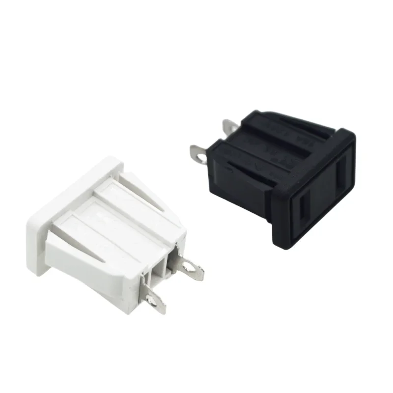 

1PCS Black Copper US japan 2 sprong PDU UPS AC Power outlet 2p america electrical Panel Receptacle AC socket Type A 125v 15a