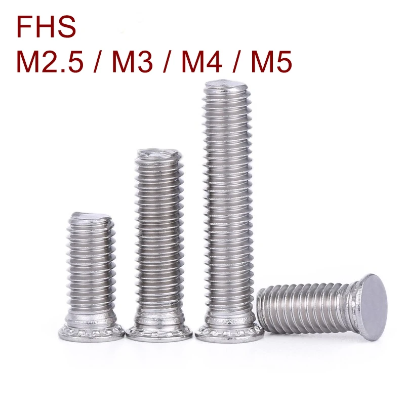Заклепочные винты FHS M2 M2.5 M3 M4 M5 из нержавеющей стали заклепочные заклепки с