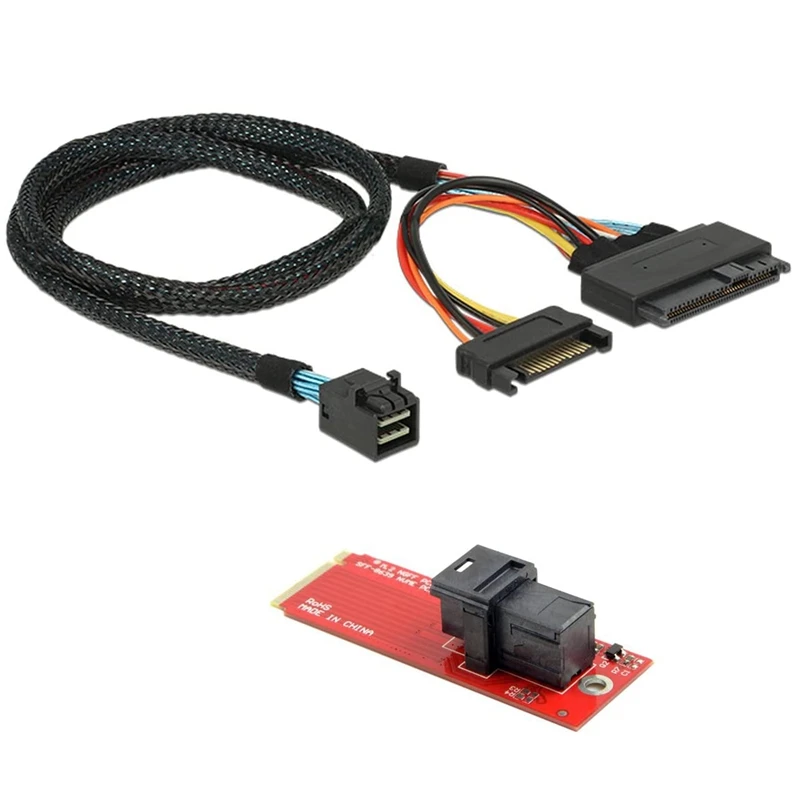 

U.2 U2 Kit SFF-8639 NVME Pcie SSD Adapter & Cable For Mainboard SSD 750 P3600 P3700 M.2 SFF-8643