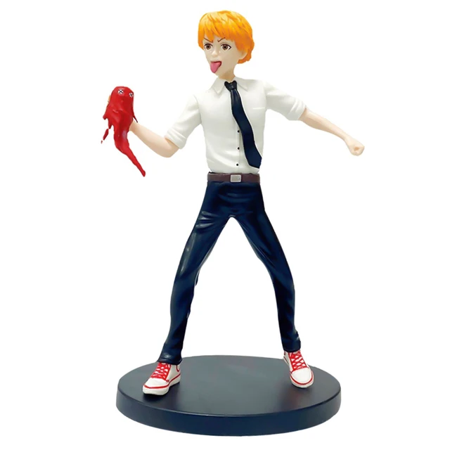 

19cm Anime Chainsaw Man Figure Pochita Doll Cartoon Version Car Decoration Pvc Model Action Toy Children Birthday Christmas Gif