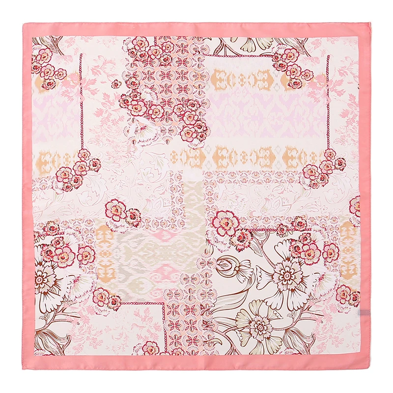 Роскошный брендовый шейный платок шелковый шарф для женщин дизайнерские ленты