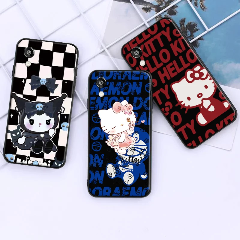 

Fashion Hello Kitty Cartoon Kuromi For Huawei P20 P30 Lite Pro Phone Case Protect Black Soft Carcasa Silicone Cover Funda