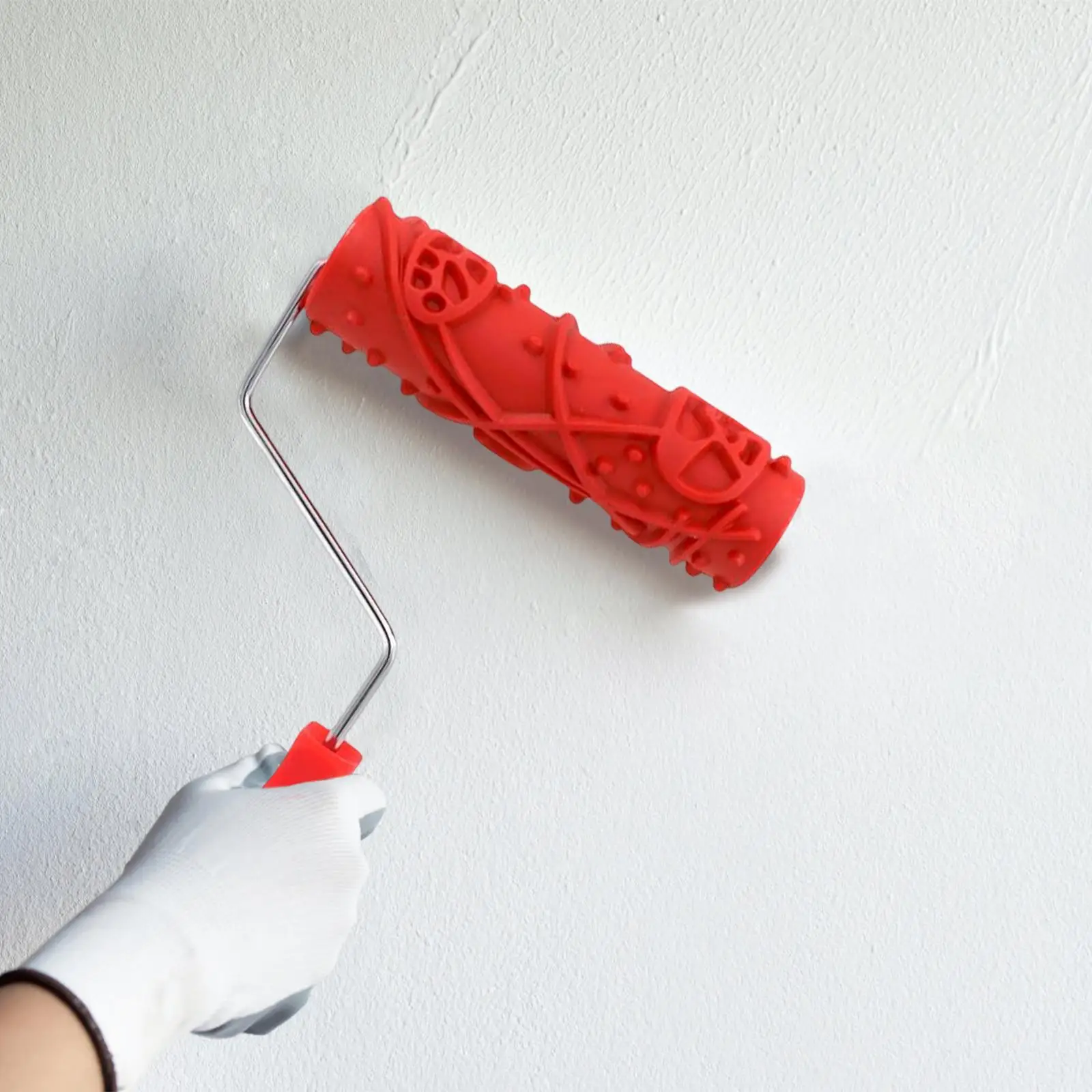 

7" Patterned Paint Roller Painting Tool Embossing Household European Style Texture Soft Rubber Roller Room Decoration