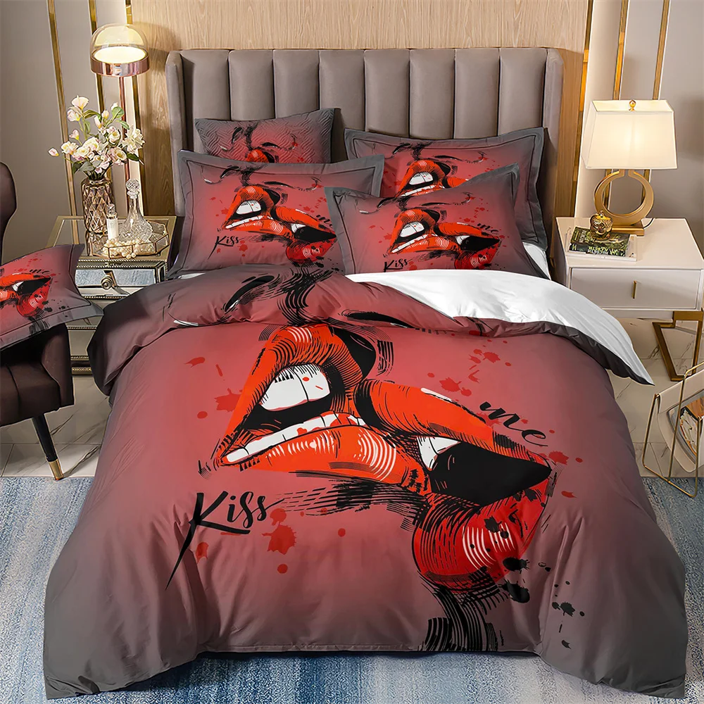 Семейные текстильные ресницы 3D печать четырехкомпонентное одеяло комплект из