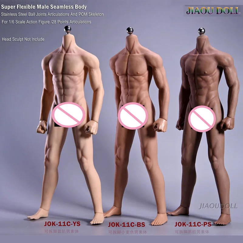Кукла JIAOU масштаб 1/6 JOK-11C тело солдата мышцы 12 дюймов мужской супер гибкий