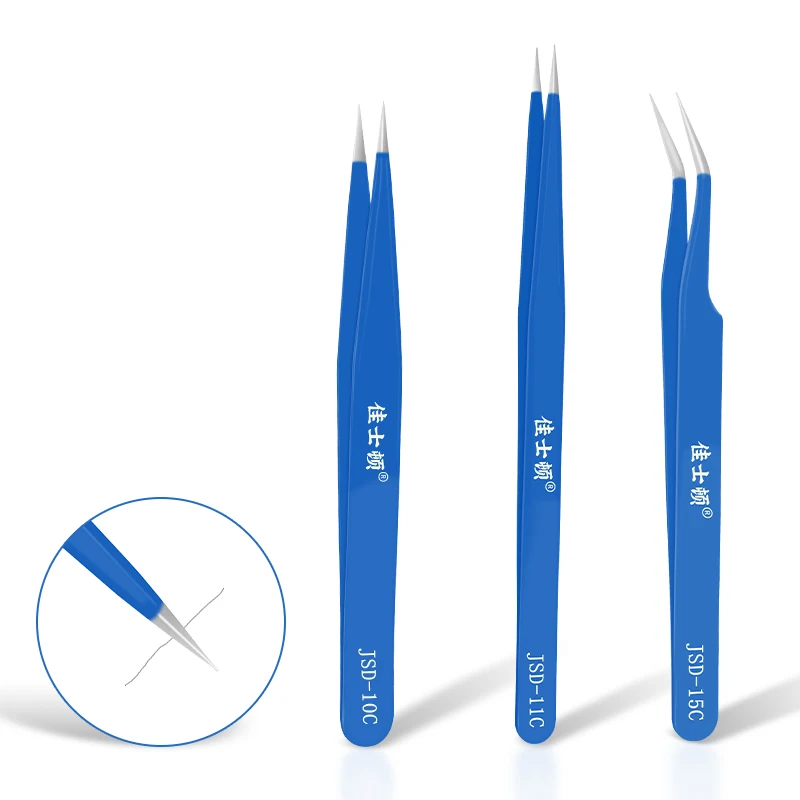 

Профессиональный набор инструментов для ремонта часов, прямой и изогнутый пинцет из нержавеющей стали для часовщиков, механические кварцевые часы, обслуживание
