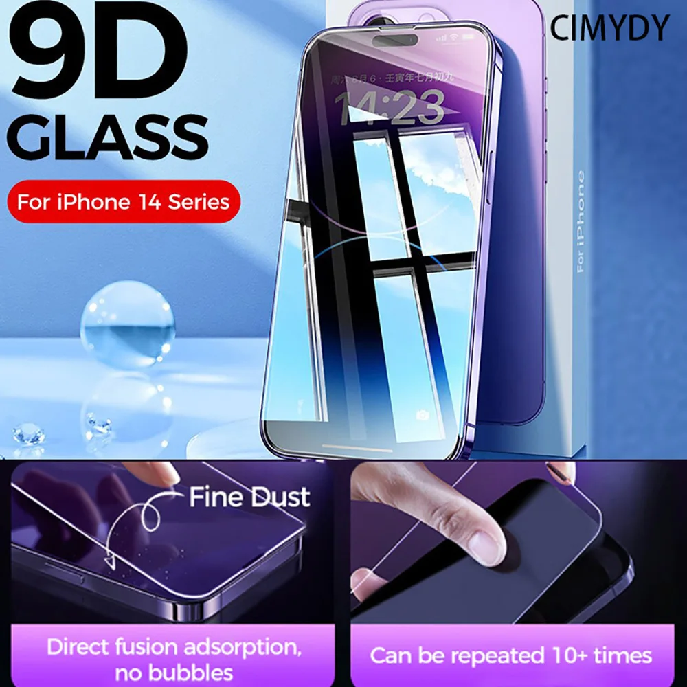 

CIMYDY Private Screen For IPhone 14 13 Pro Max Anti-Spy Tempered Glass For 12 Protector Pi001