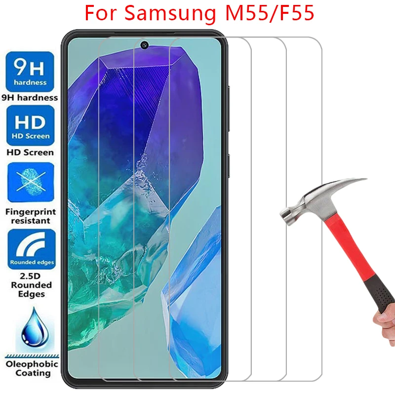 Чехол для телефона samsung galaxy m55 f55 закаленное стекло samsungm55 galaxym55 m f 55 55m 55f 5g задняя