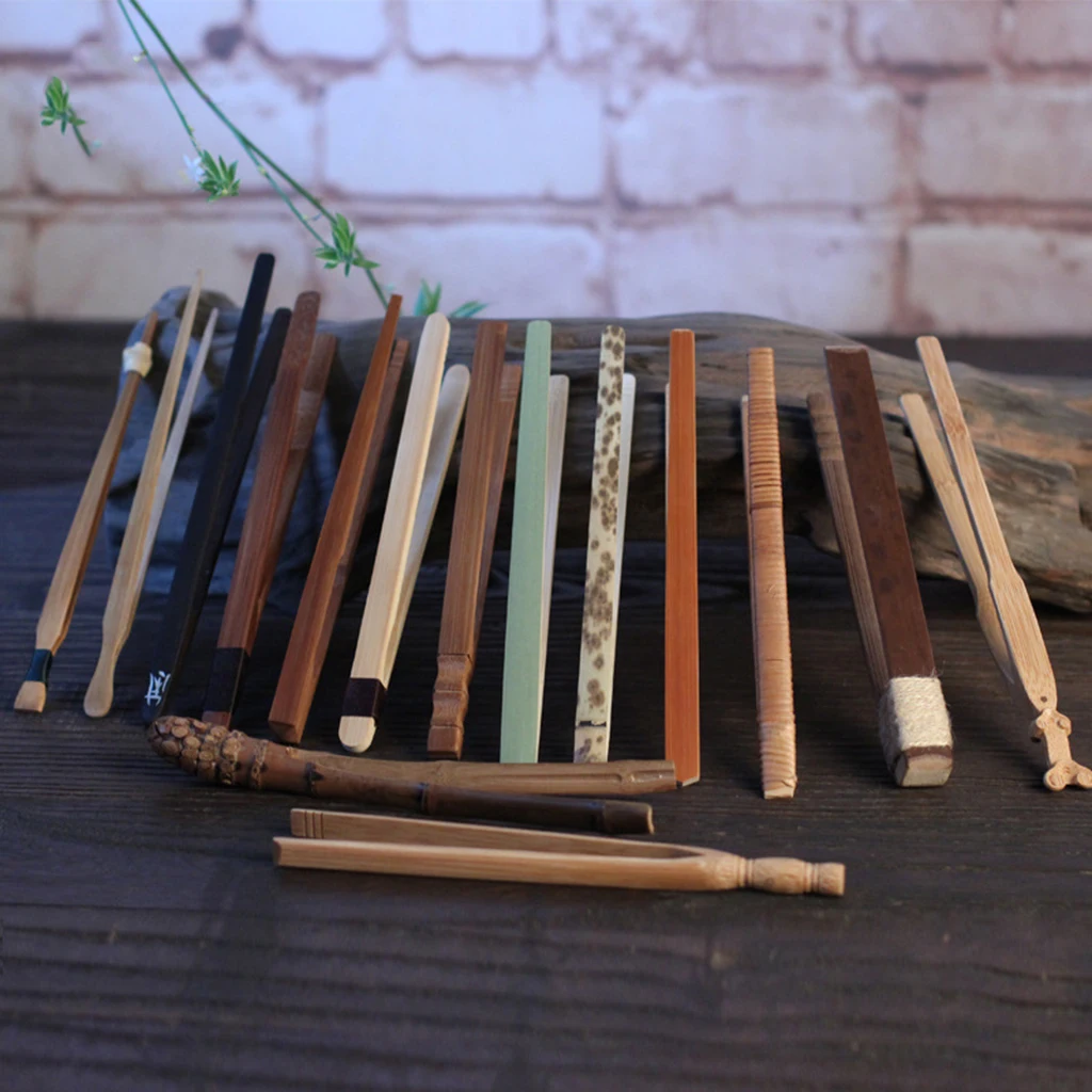 Натуральные щипцы для тостов чайной церемонии длина 18 см