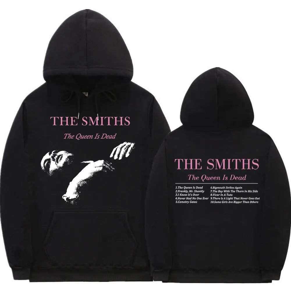 

Толстовка мужская в стиле рок-группы The Smiths The Queen Is Dead, винтажная Толстовка в стиле панк 1980-х инди, свитшоты Morrissey, толстовки большого размера ...