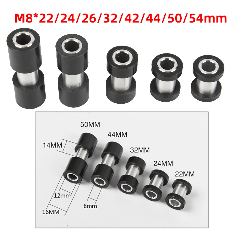 

MTB Bike Shock Mounting Accessories Bushing 22mm 24mm 26/32/42/44/50/54mm Alloy for EXAFOR DNM AOY38RC Shock Absorber Screw