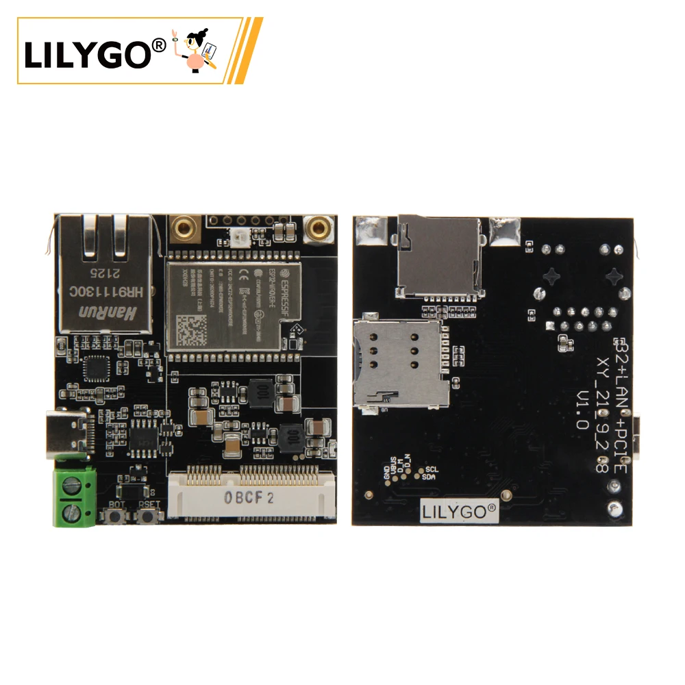 

LILYGO®Плата TTGO T-Internet-COM ESP32, Wi-Fi, Bluetooth, для стандартного модуля Интернета вещей, со слотом для SIM-карты, TF, разъем Type-C