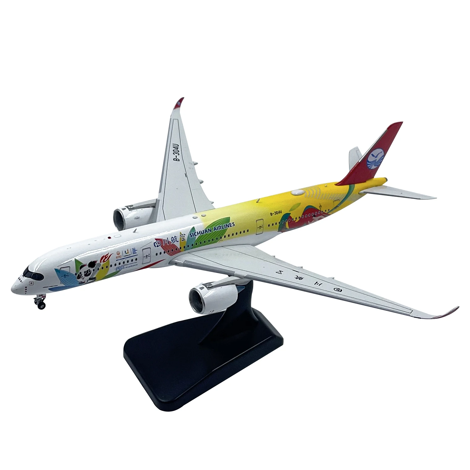 

1:400 Scale Sichuan Airlines Airbus A350-900 Airliner B-304U Dayun Painted Alloy Die Cast Aircraft Model Collection Toy Gift
