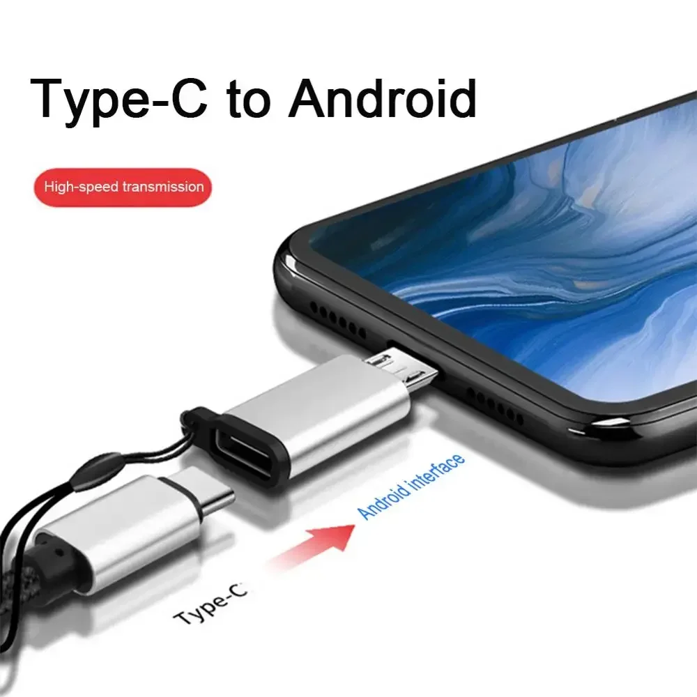 Переходник с Micro USB на C для быстрой зарядки 480 Мбит/с