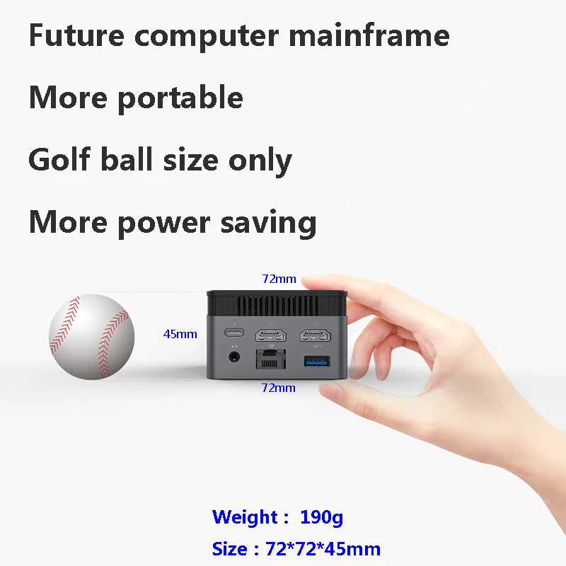 

ZX01 Windows 11 Office Activate Mini PC Intel N5105 2.9GHZ DDR4 8GB 128GB/256GB/512GB SSD Wifi BT4.2 TF Card Gaming Computer