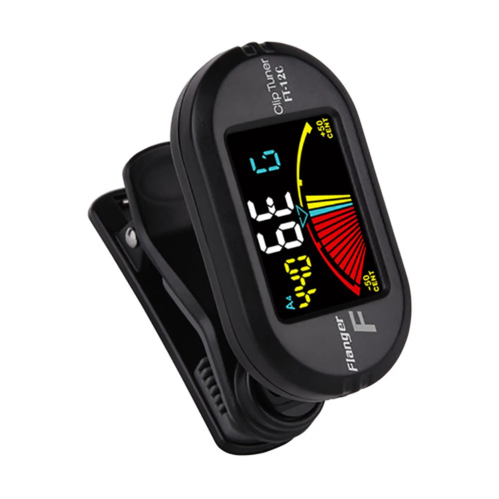 Flanger FT-12C Guitar Clip Tuner On Chromatic for Dodecatonic Bass Ukulele Violin Parts Accessories