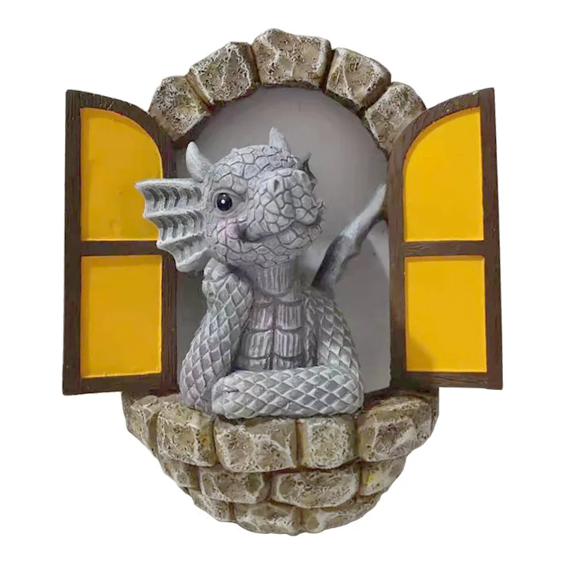 

Creative Home Decorations Meditation Small Dinosaur Statues Garden Design Ornament Resin Crafts Home Ornament