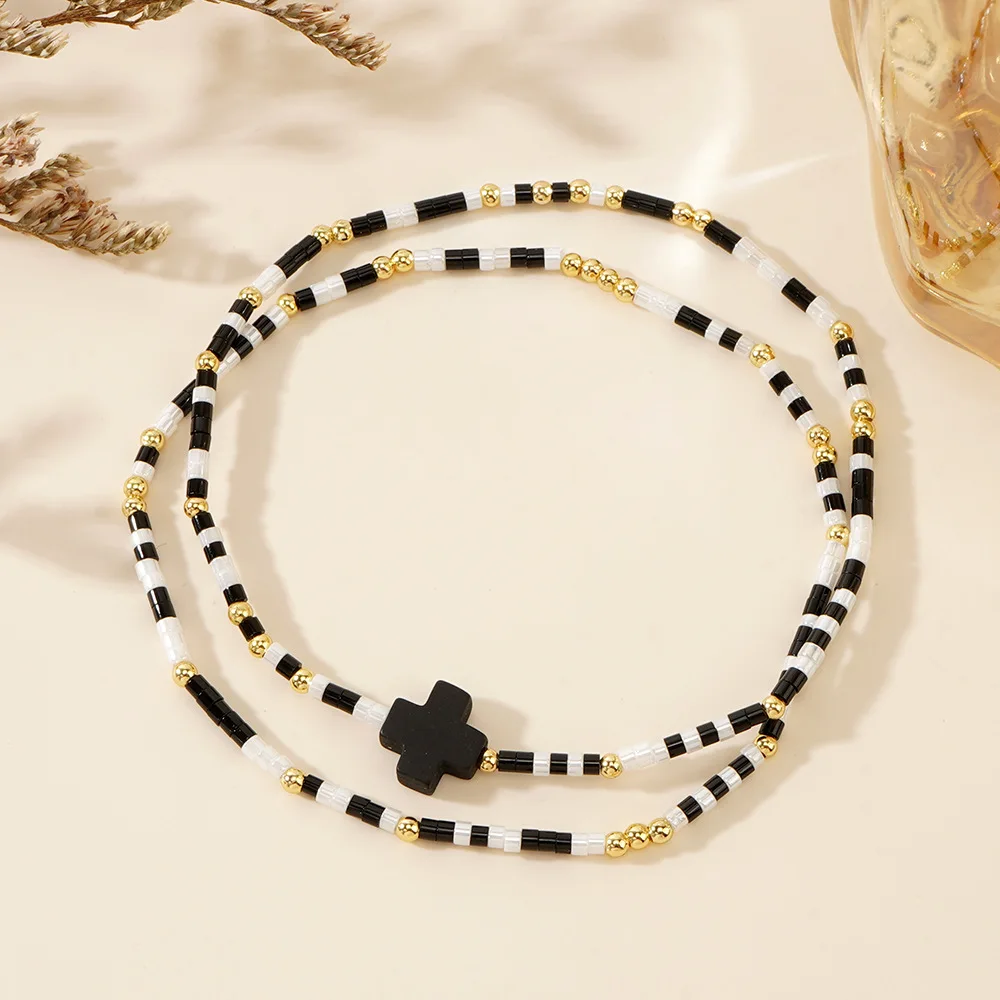 2 шт./комплект женский браслет из медных бусин