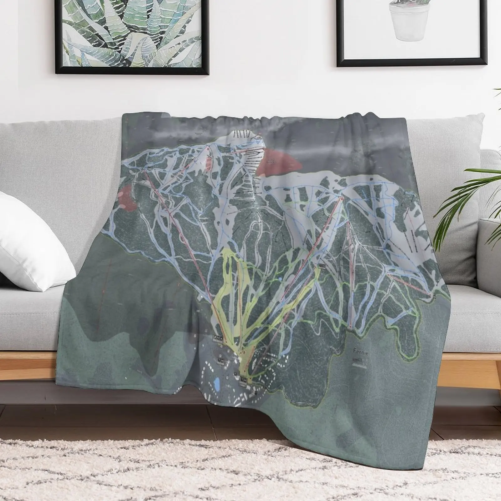 Фланелевые ворсистые одеяла Fernie курорт