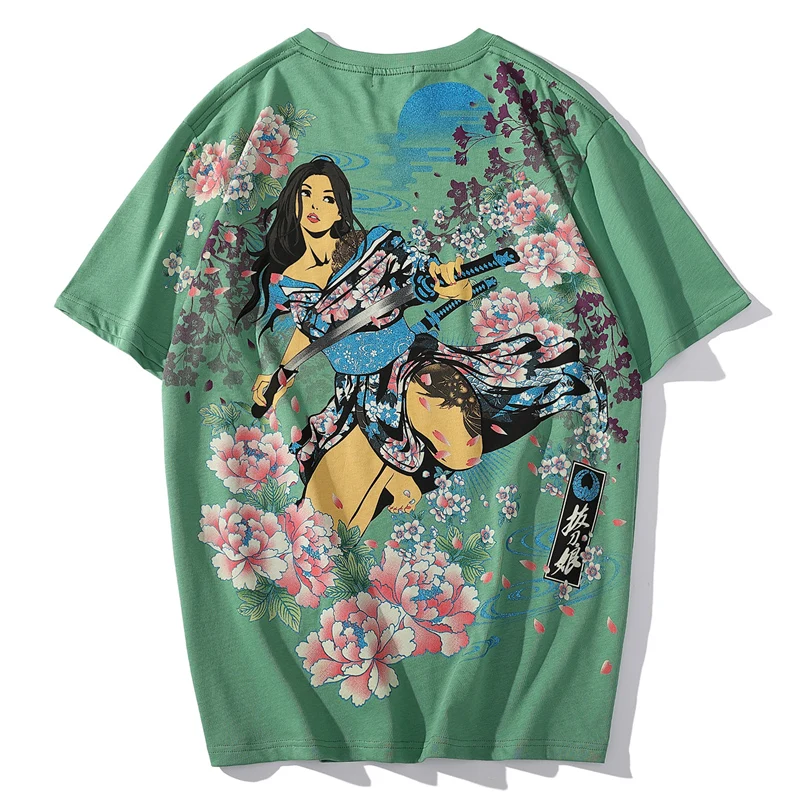 Лето 2022 Новинка японская красота укиё с коротким рукавом