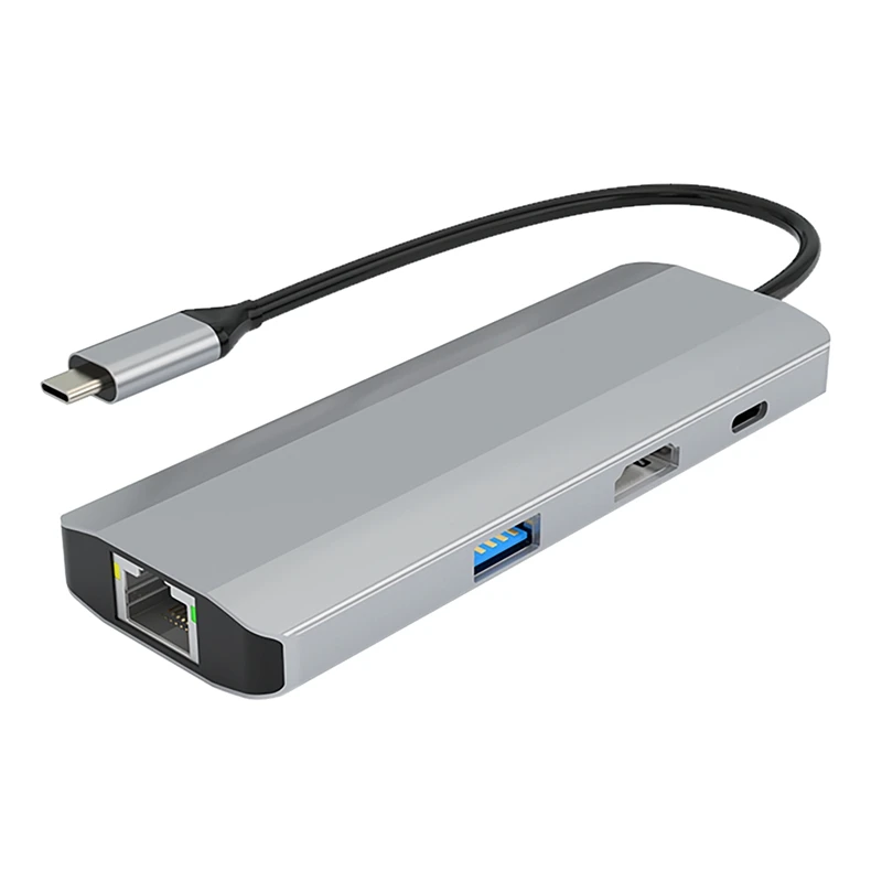 

9 в 1 USB 3.0 Тип C USB C концентратор для ПК ноутбука Mac Pro Apple Pro с-совместимым RJ45 PD TF карта аудио 3,5 мм
