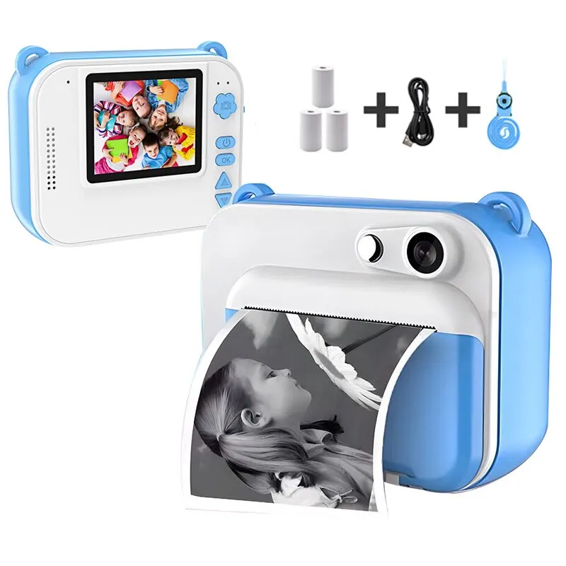 Timely Film Thermal Printing Children's Camera Digital Camera Photography Video 1080p Children's Gift Cultivate Be Fond