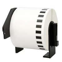 1 roll compatible for brother dk22205 62mm x 30 48m continuous white length paper tape labels with refillable cartridge