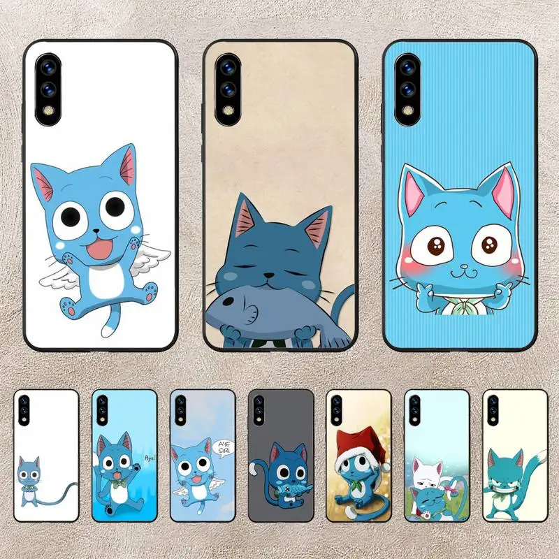 

Manga Fairy Tail Happy Cute Cat Phone Case For Huawei G7 G8 P7 P8 P9 P10 P20 P30 Lite Mini Pro P Smart Plus Cove Fundas