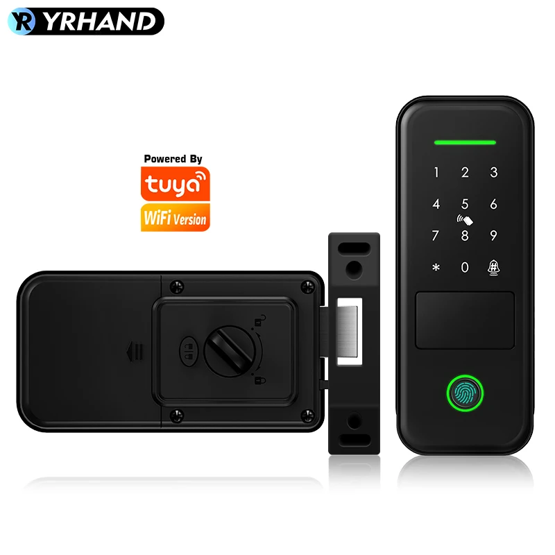 Умный замок Tuya с NFC-картой и сканером отпечатка пальца