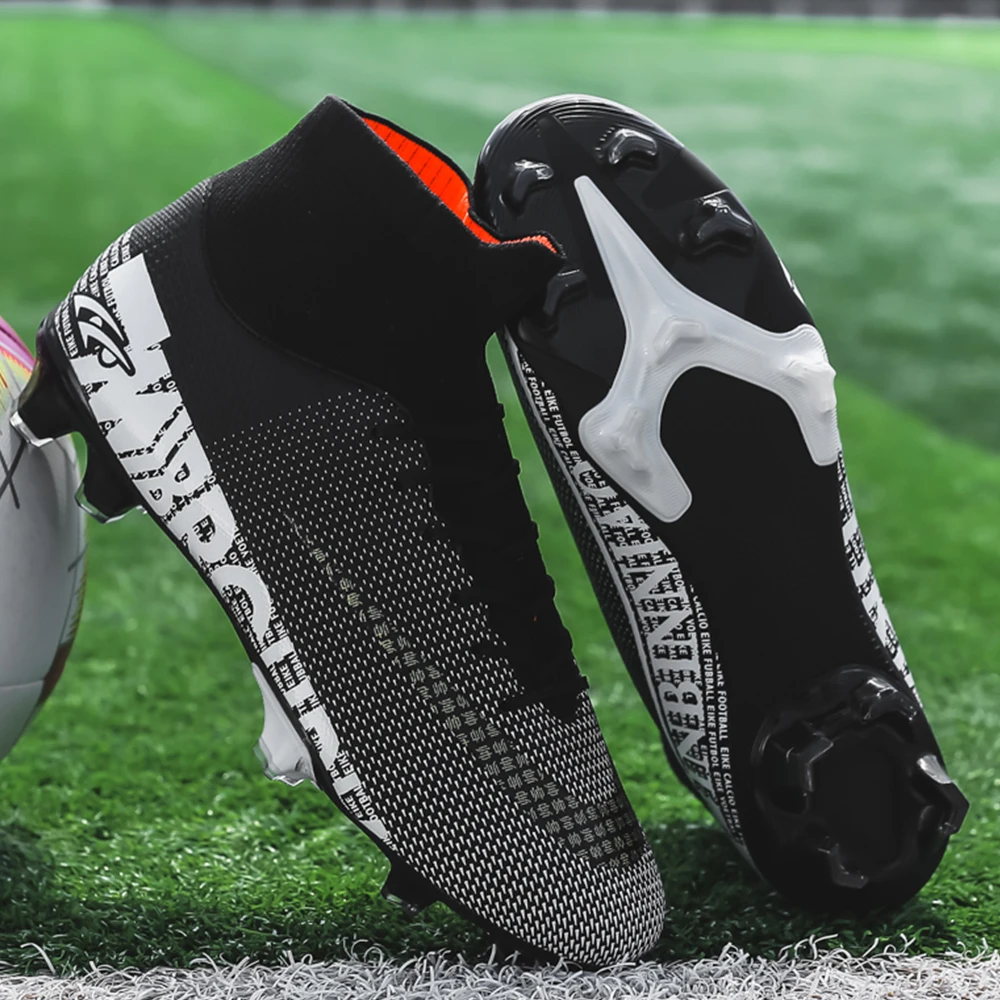 Men Soccer Shoes TF/FG High/Low Ankle Football Boots  Outdoor Non-slip Grass Multicolor Training Match Sneakers  Kids Outdoor