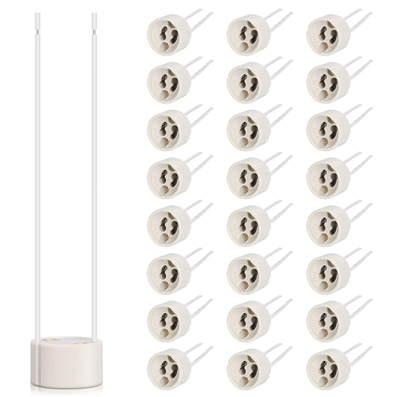 

Патрон лампы GU10 с силиконовым проводом, 250 мм², 300 в