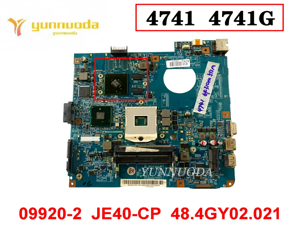 Oginal for ACER 4741  4741G  Laptop motherboard 09920-2  JE40-CP  48.4GY02.021 Tested Good Free Shipping