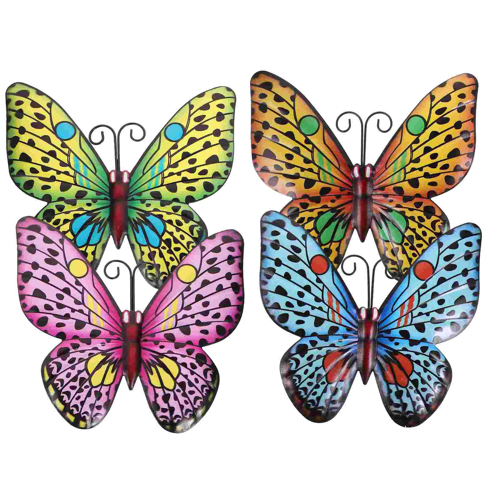 

Butterfly Ornament Butterflies Wall Decor Iron Pendant Scene Garden Metal Craft Adornment Home House Decorations