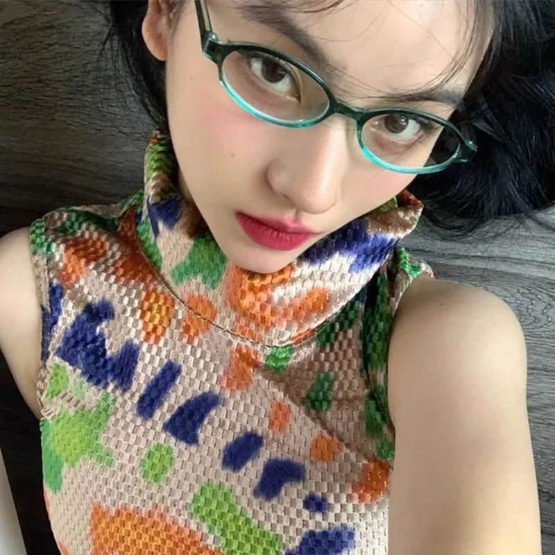 Овальная квадратная оправа для очков Y2K