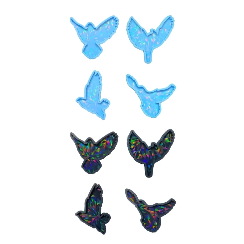 

Light and Ornaments Resin Keychain Silicone Mold Eagle-shape Decorative Pendant Mold for DIY Crafts