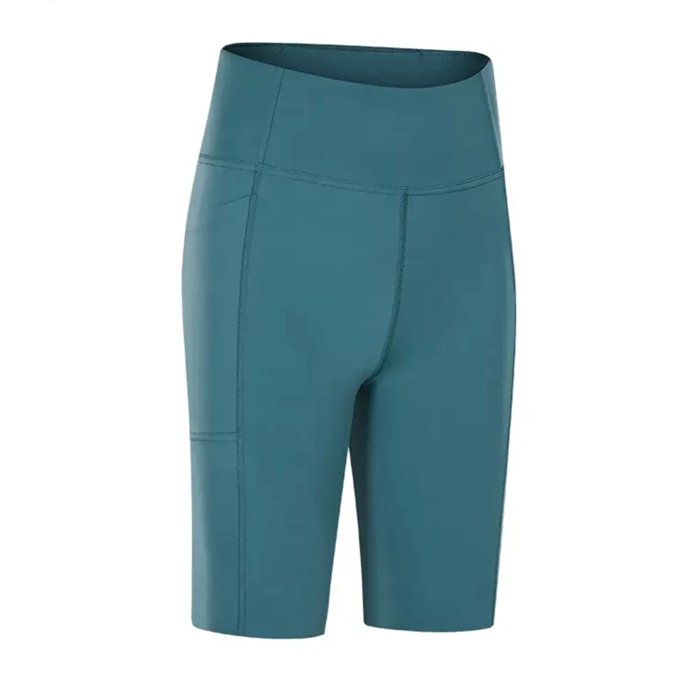 

Новинка 2022, брюки, женские быстросохнущие велосипедные брюки, фитнесс, животик, Йога, с карманами, велосипедная майка, шорты