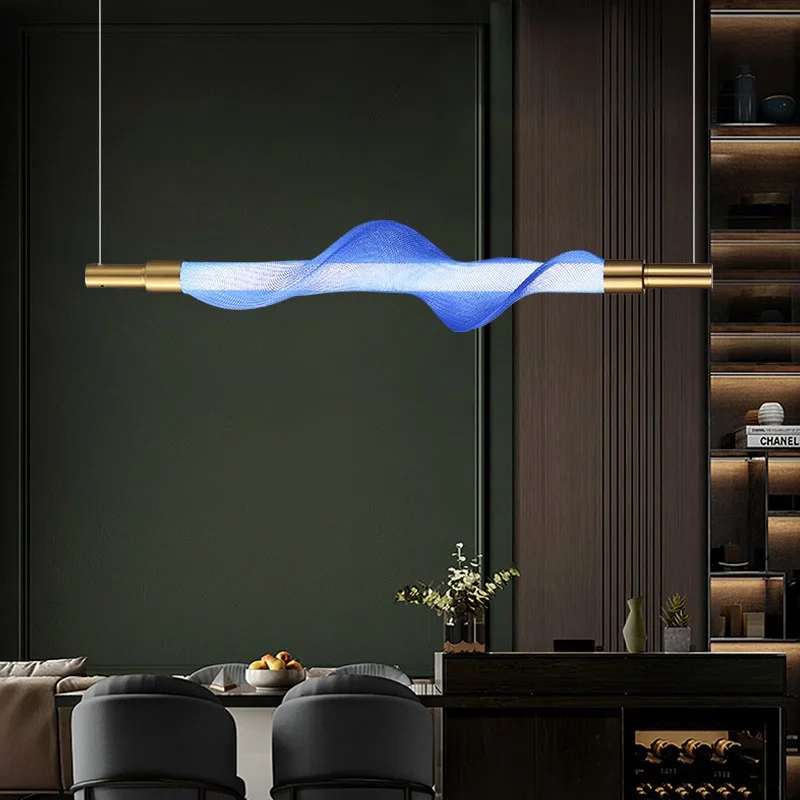 

Italy Designer LED Pendant Lighting For Dinning Room Nordic Long Type Stylish Chandeliers Home Office Bar Stairs Light Fixture