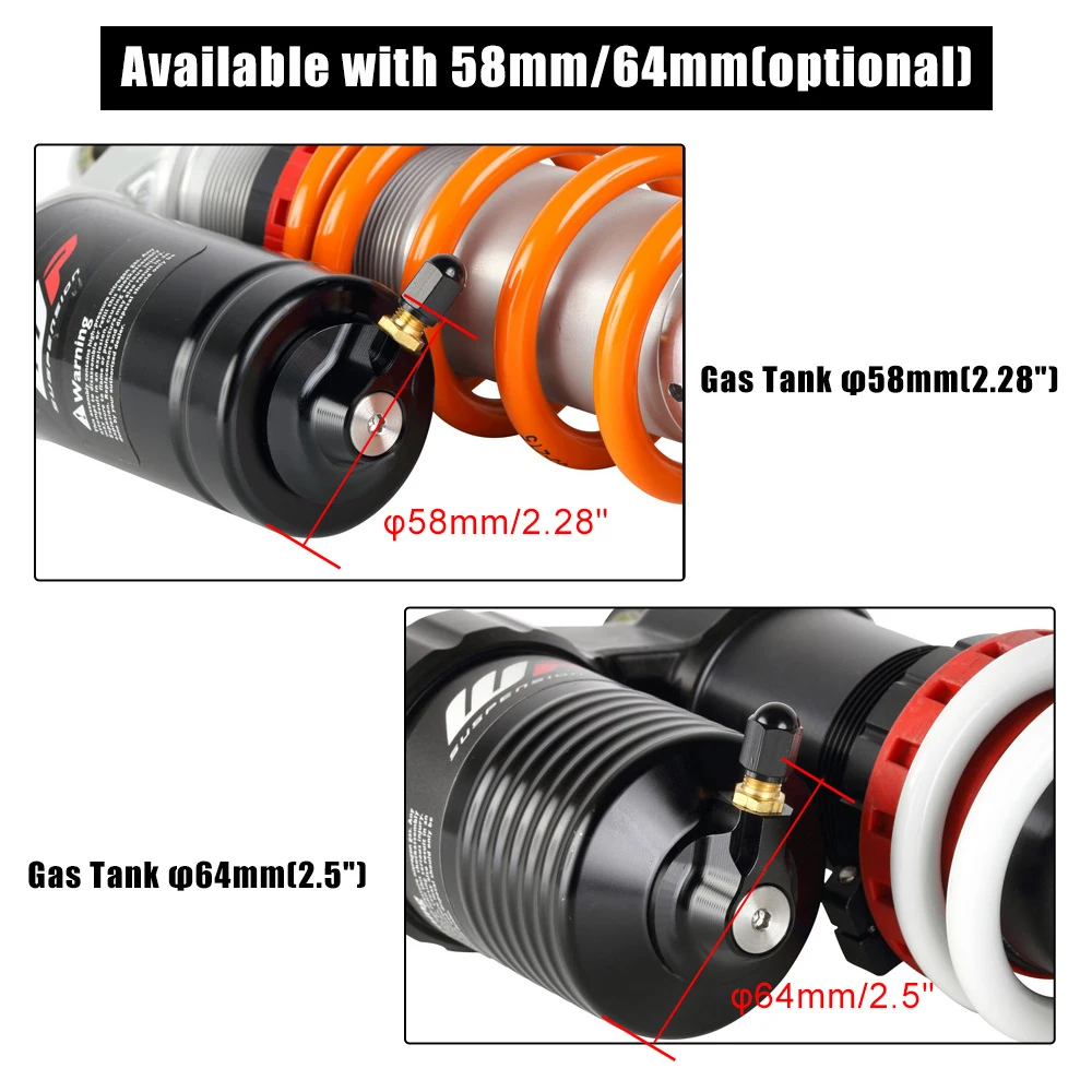 Газовый клапан задней подвески WP 58 мм/64 мм для KTM 125 200 250 300 350 450 EXC EXCF XC XCF SX SXF XCW XCWF
