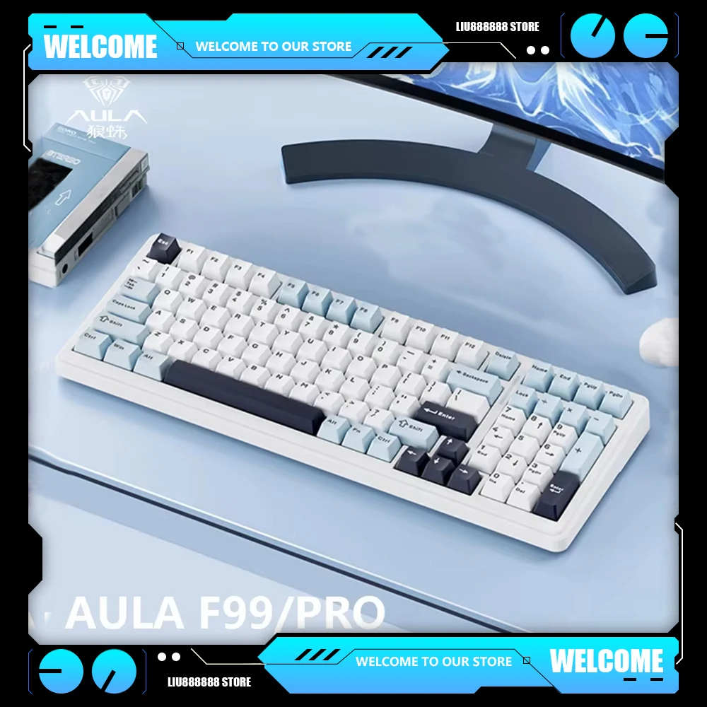 Беспроводная механическая клавиатура Aula F99/Pro 3-режимная
