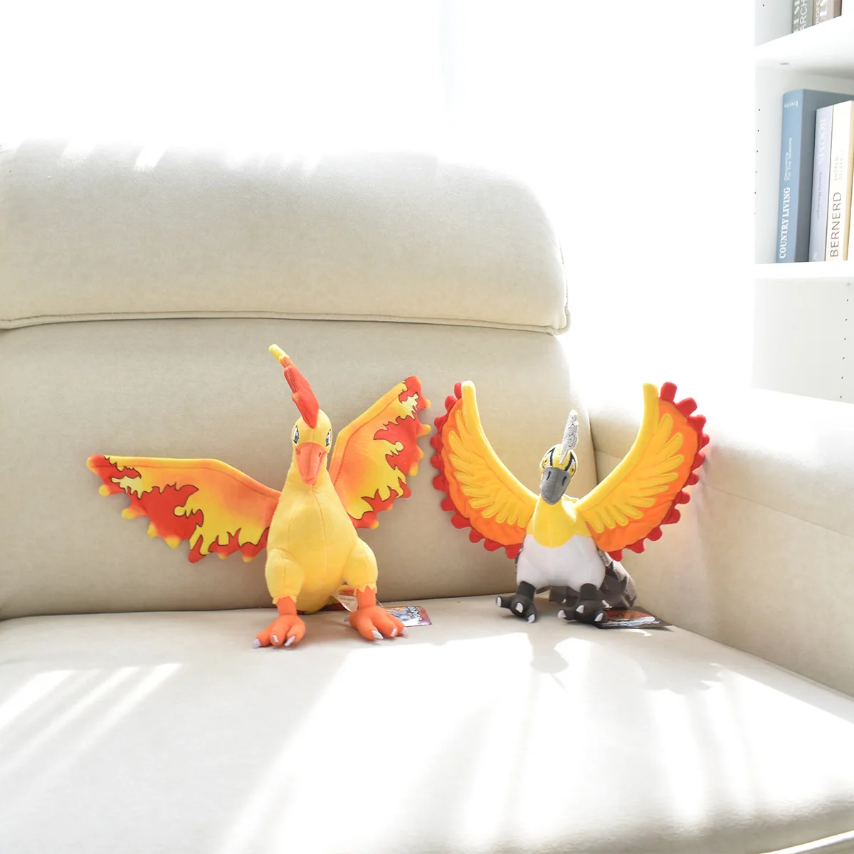 Плюшевая плюшевая кукла в стиле Ho-Oh с изображением покемона