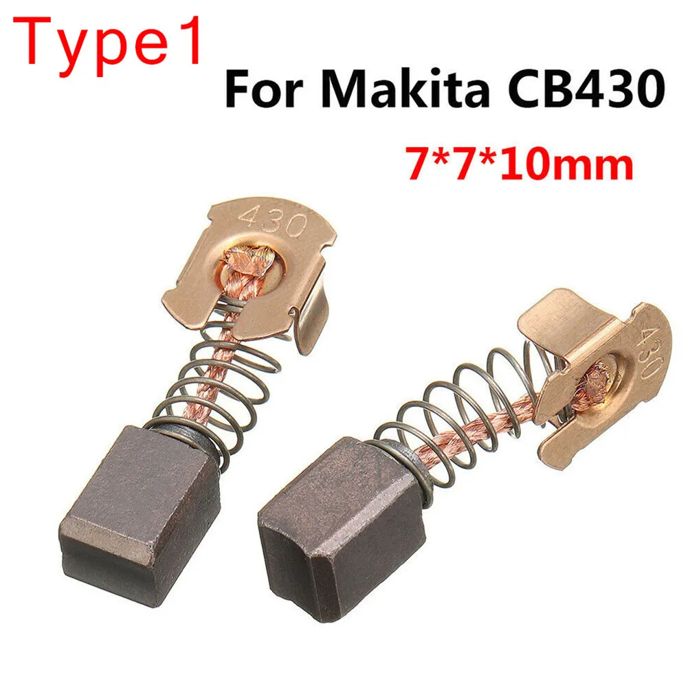 

2Pcs Carbon Brushes + Holder + Cap + Covers For MAK CB430 BHP460 BHR200 BGA452 LXDG01 LXDG01Z Angle Grinder Power Tools