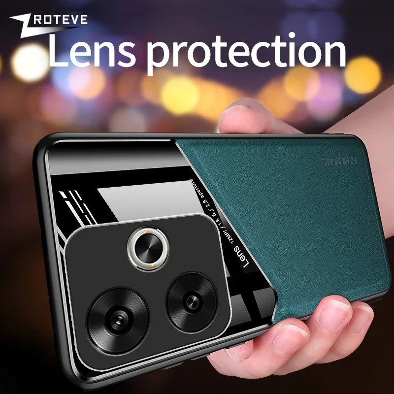 Мягкий Кожаный Чехол ZROTEVE Для PocoF6/F5 Pro Xiaomi Pocophone — Пылезащитный Магнитный Телефона