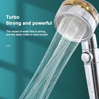 shower head pressurization water saving flow bathroom accessories handheld adjustable watering can with fan showers for bathroom