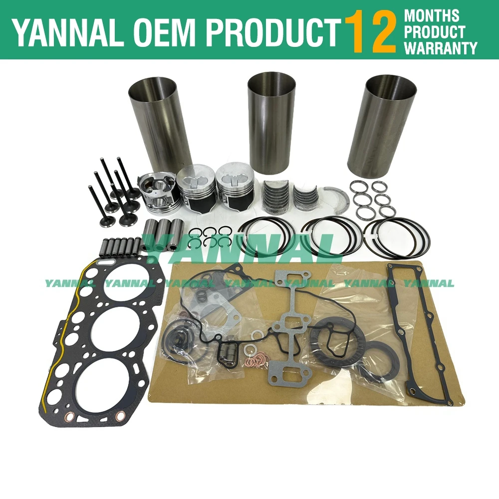 Для комплекта для капитального ремонта Yanmar 3TNV76-XJKH тракторного двигателя John Deere