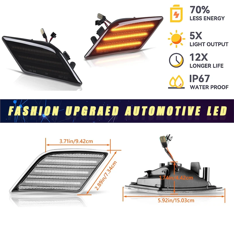 2 шт. поворотники для Mercedes Benz W204 C250 C300 C350 C63 SL65 AMG