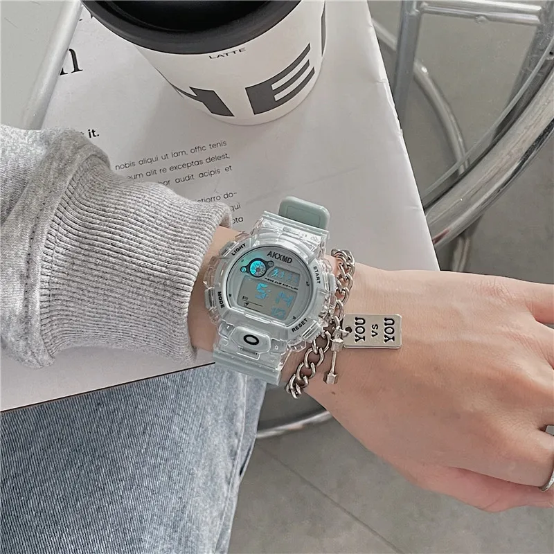 

Мини Спортивные круглые светодиодные цифровые светящиеся циферблаты повседневные наручные часы с резиновым ремешком модные часы водонепроницаемые наручные часы для мужчин