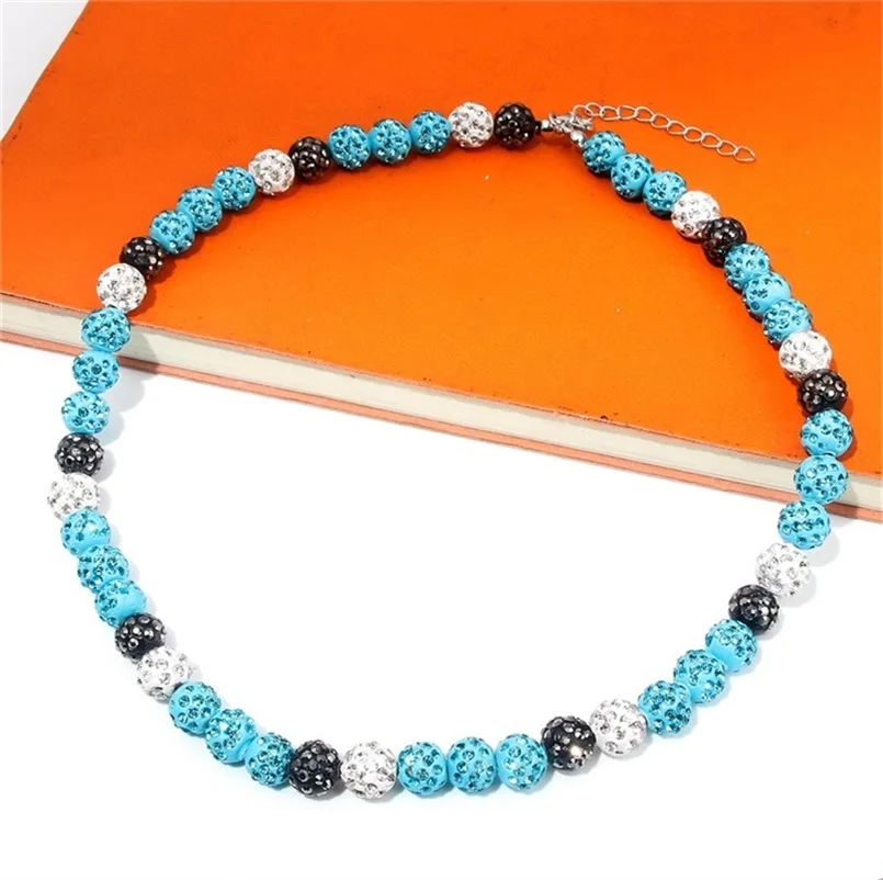 Ожерелье для бейсбола мужчин и женщин ожерелье в стиле унисекс с бисером