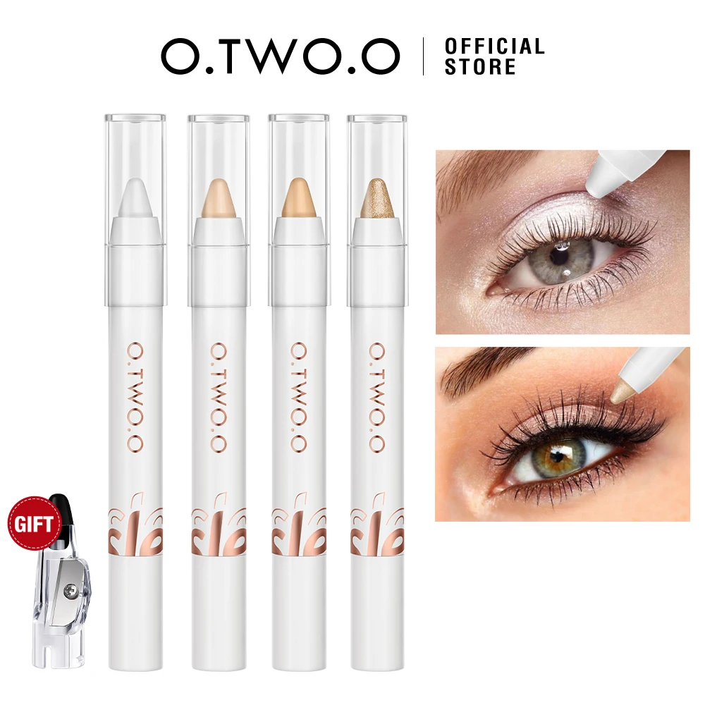 

O.TWO.O Glitter Eyeshadow Stick Concealer Highlighter Eyeliner Brighten Waterproof Lasting Makeup Multi-Stick Eye Shadow Pencil