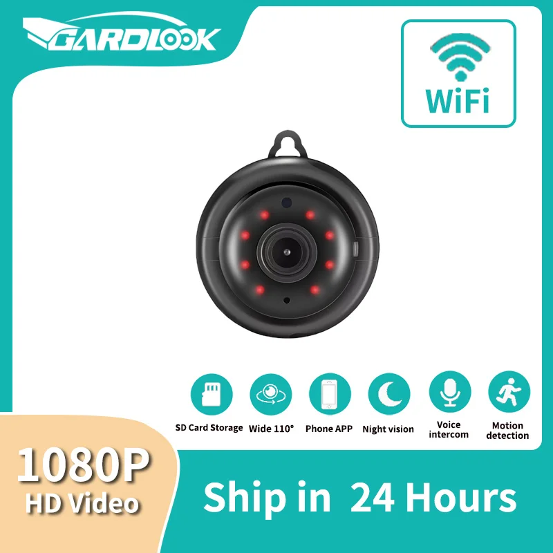 

Мини-камера видеонаблюдения, Wi-Fi, 1080P, Full HD