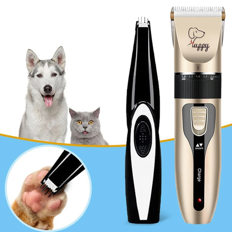 

Pet Hair Professional Set For Dog Rechargeable Cutting Haircut Cat Clipper Pet Machine Remover Hair Kit Grooming Shaver Trimmer
